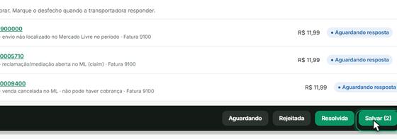 Acompanhamento das contestações